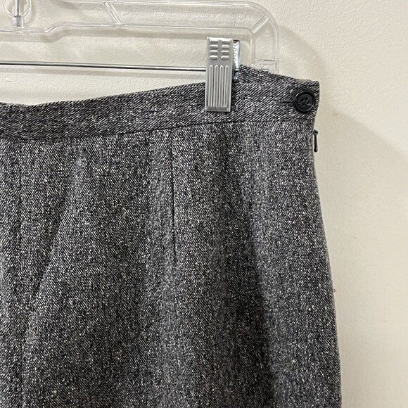 Talbots Womens Gray Dress Pants Silk Wool Textured Lined Pants Size 14 - Picture 5 of 12